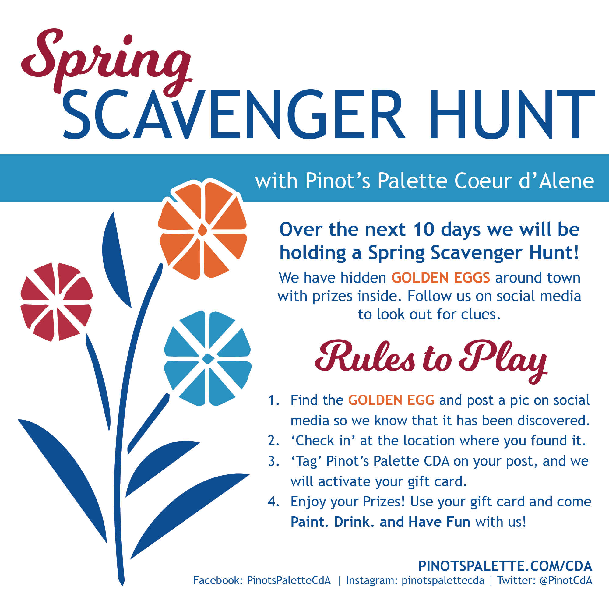 Spring Scavenger Hunt Thank Yous!